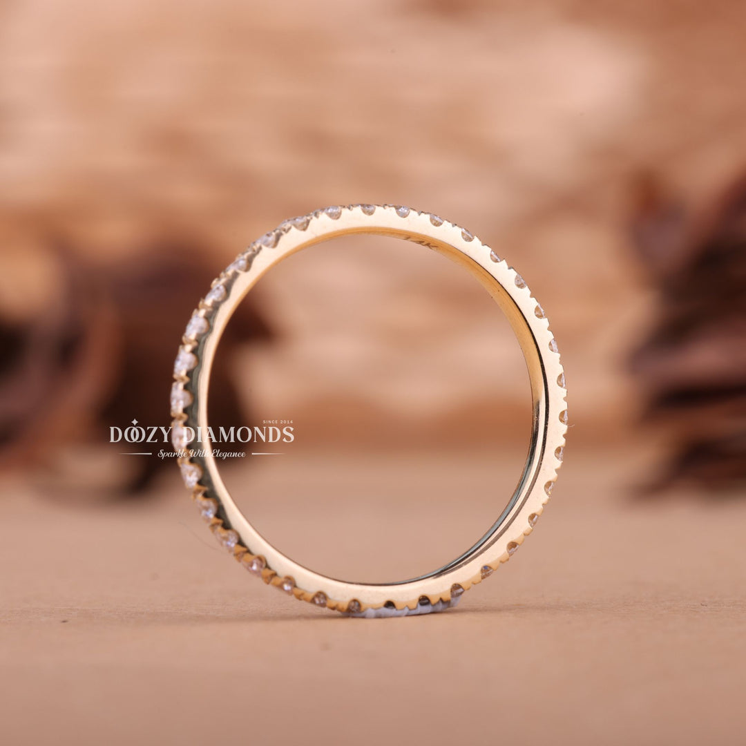 Round EF/VVS Diamond Lab Grown Full Eternity Wedding Band