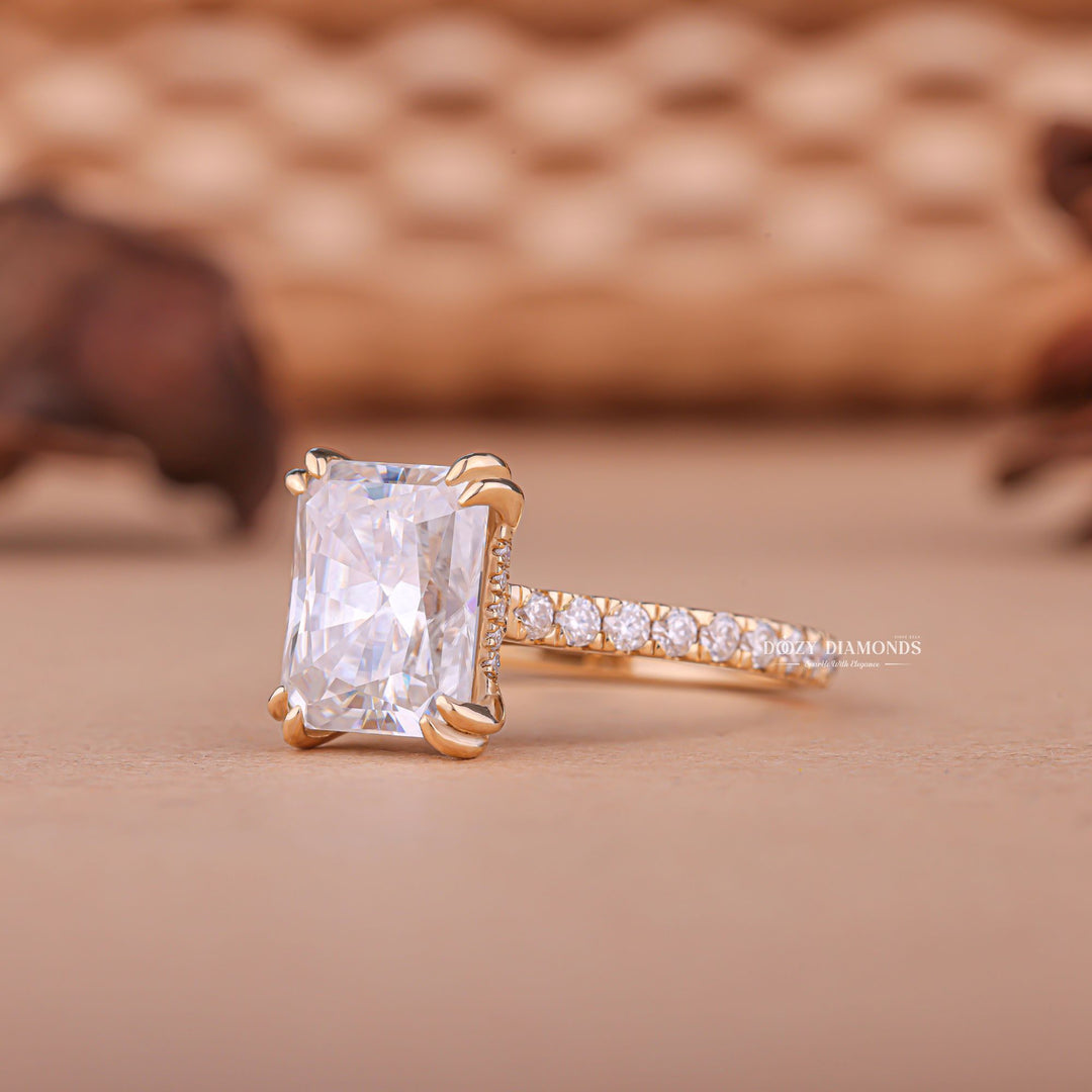 Radiant ideal cut diamond engagement ring, Radiant excellent cut diamond engagement ring, Radiant very good cut diamond engagement ring, 6