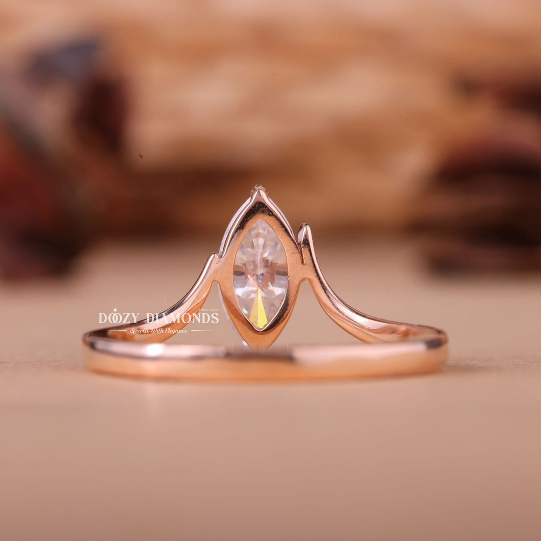 1.0CT-2.0CT Marquise E/VS1 Lab Grown Diamond Solitaire Engagement Ring
