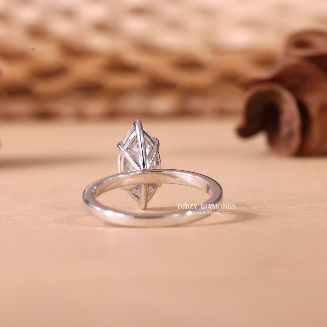 1.50CT-2.50CT Marquise FE/VS2 Lab Grown Diamond Solitaire Engagement Ring