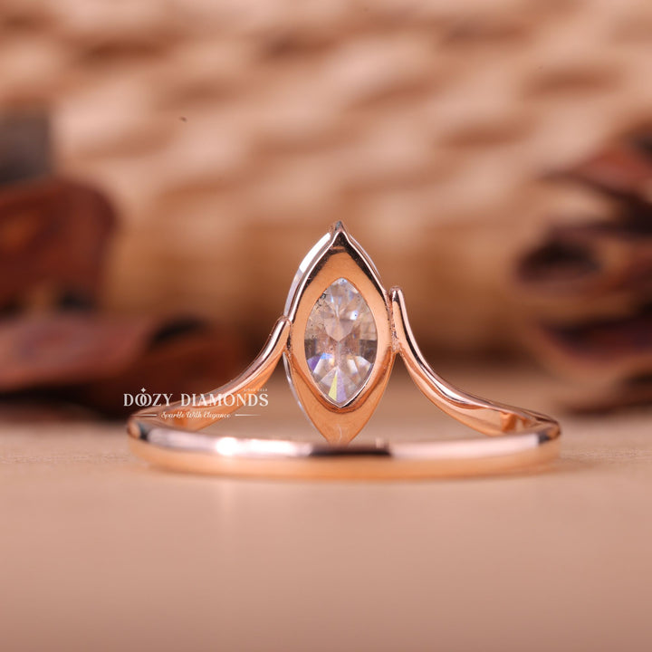 1.50CT-2.50CT Marquise E/VS1 Lab Grown Diamond Eve Engagement Ring