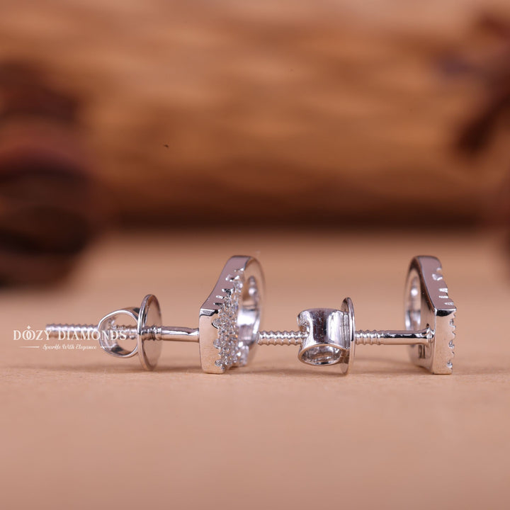 Round EF-VS2 Lab-Grown Diamond Hand Cuff Earrings