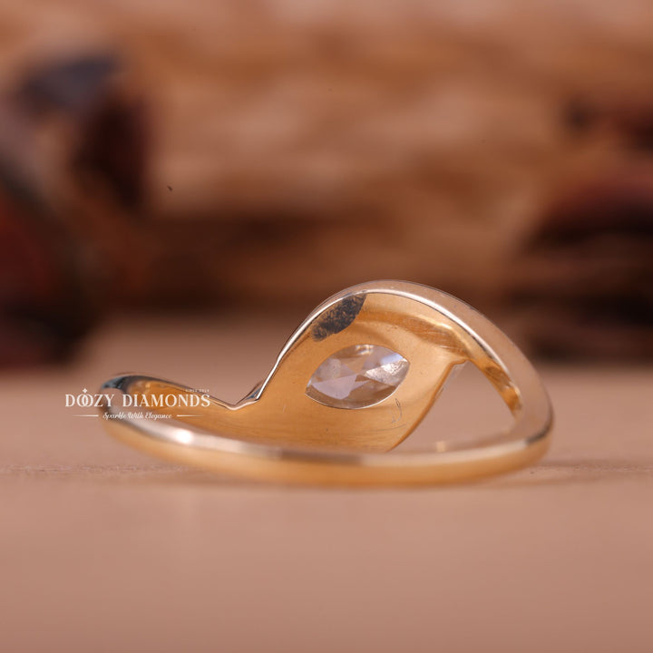 2.0CT-3.0CT East West Marquise E/VS1 Lab Grown Diamond Engagement Ring
