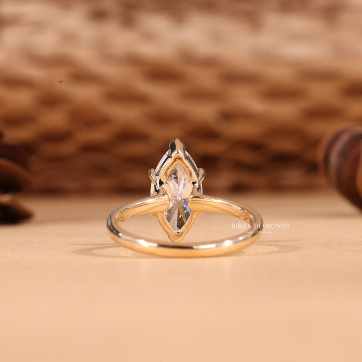 2.0CT-3.0CT Marquise Cut F/VS2 Lab Grown Diamond Solitaire Engagement Ring