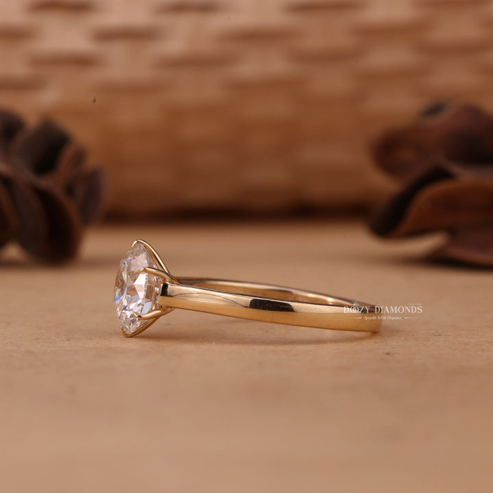 1.50CT-2.50CT Round Cut E/VS1 Lab Grown Diamond Solitaire Engagement Ring
