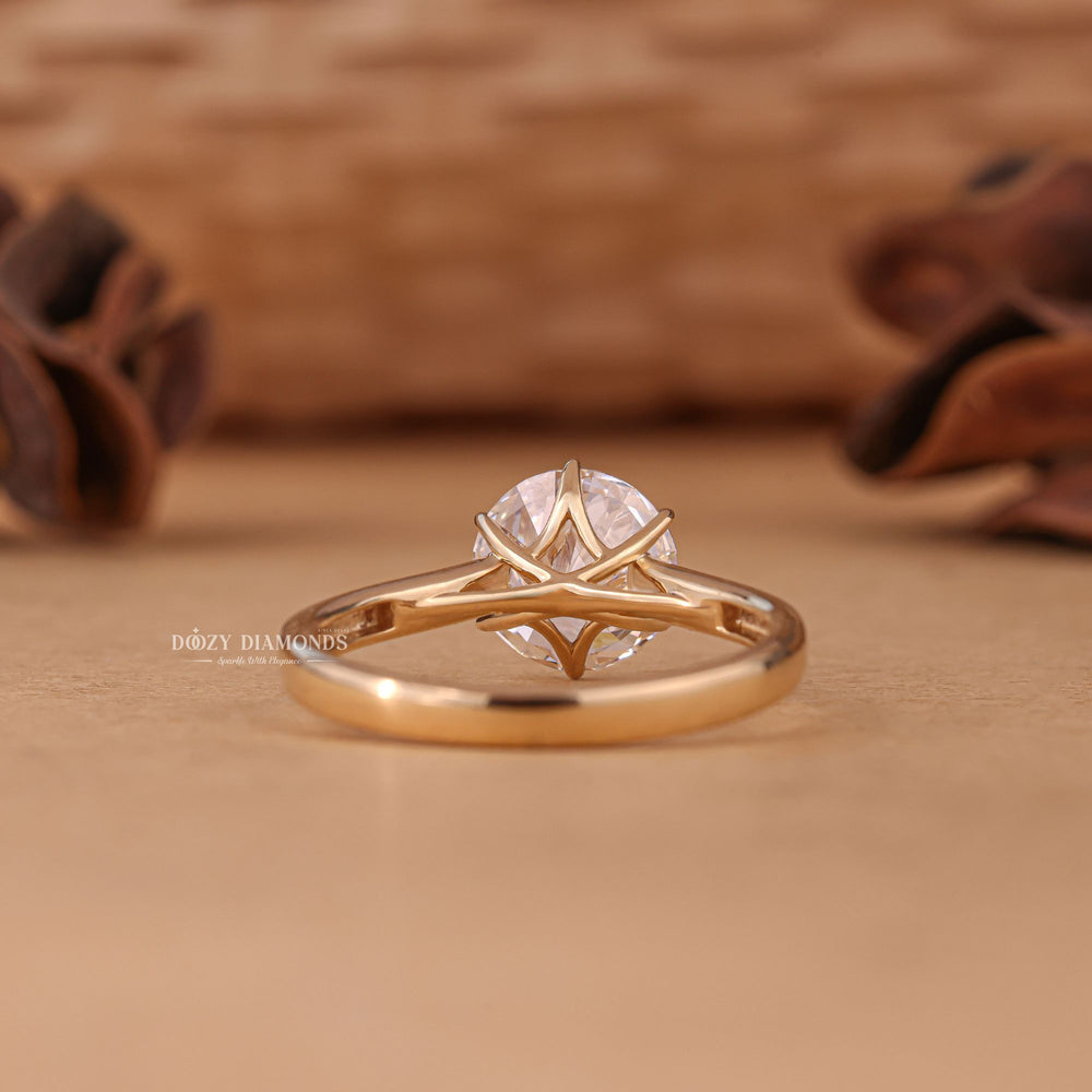 1.50CT - 2.50CT Round Cut E/VS1 Lab Grown Diamond Solitaire Engagement Ring - Doozy Diamonds