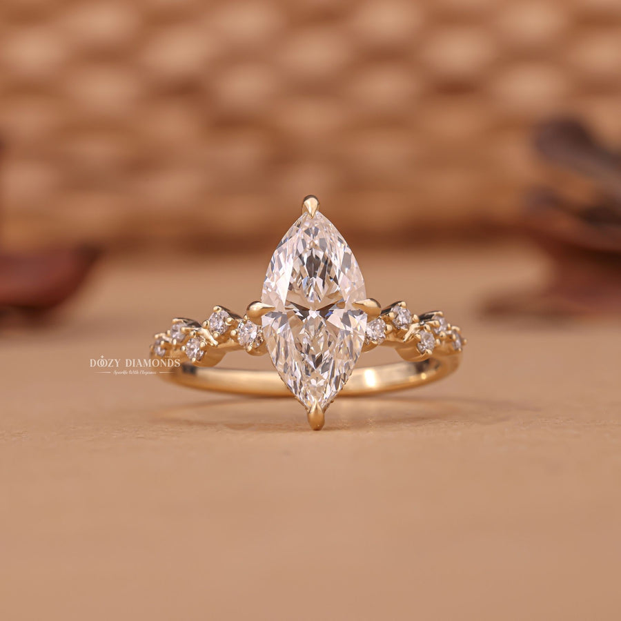 Marquise halo engagement ring, Marquise pave engagement ring, Marquise vintage engagement ring, Marquise classic engagement ring, Marquise modern engagement ring, 