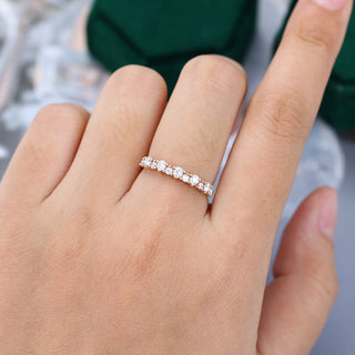 round-moissanite-half-eternity-wedding-band