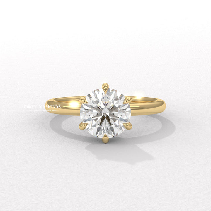 Round Brilliant Cut Solitaire Ring
Classic Solitaire Diamond Ring
Round Diamond Engagement Ring Solitaire