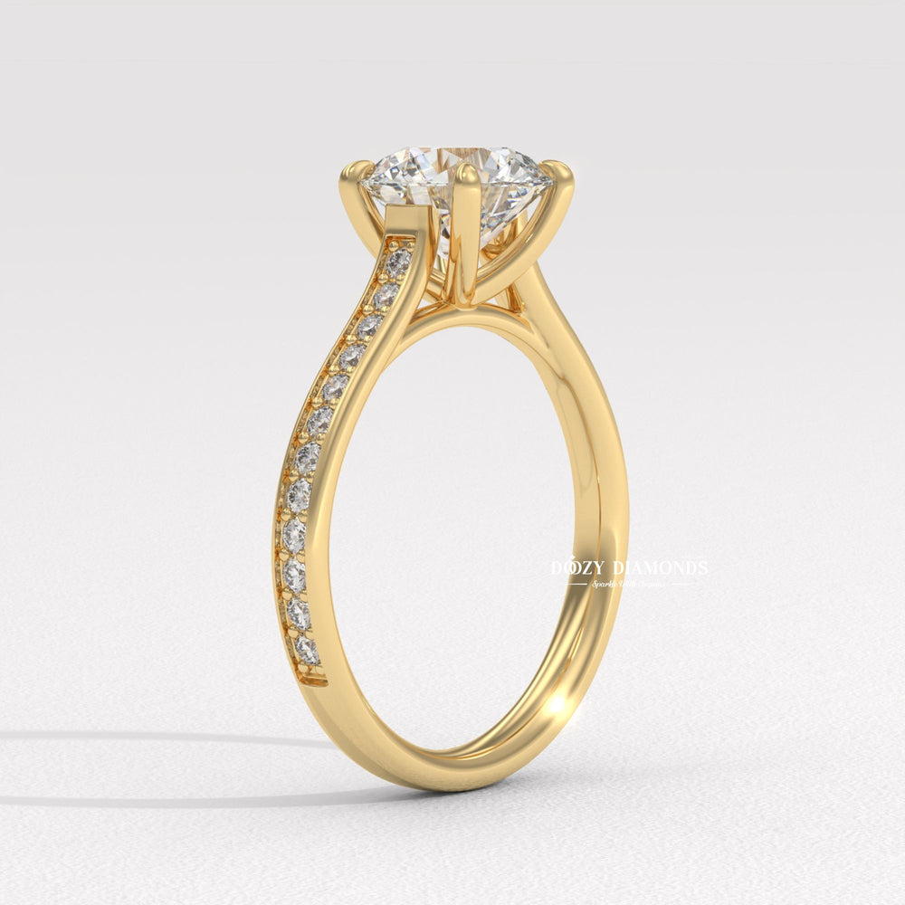 18K Yellow Gold Pave Diamond Ring
Round Brilliant Diamond Yellow Gold
Classic Yellow Gold Pave Ring
Round Diamond Engagement Ring Yellow Gold