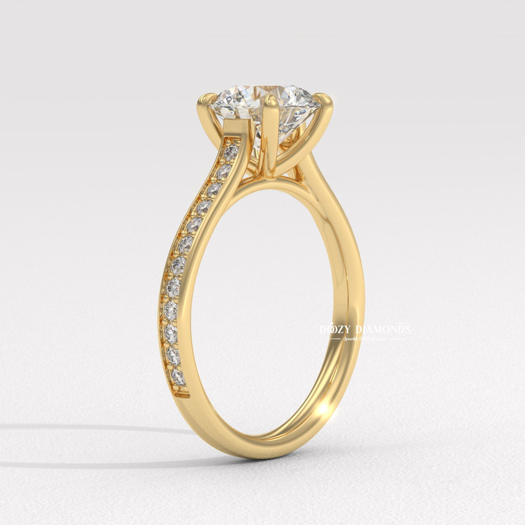 18K Yellow Gold Pave Diamond Ring
Round Brilliant Diamond Yellow Gold
Classic Yellow Gold Pave Ring
Round Diamond Engagement Ring Yellow Gold