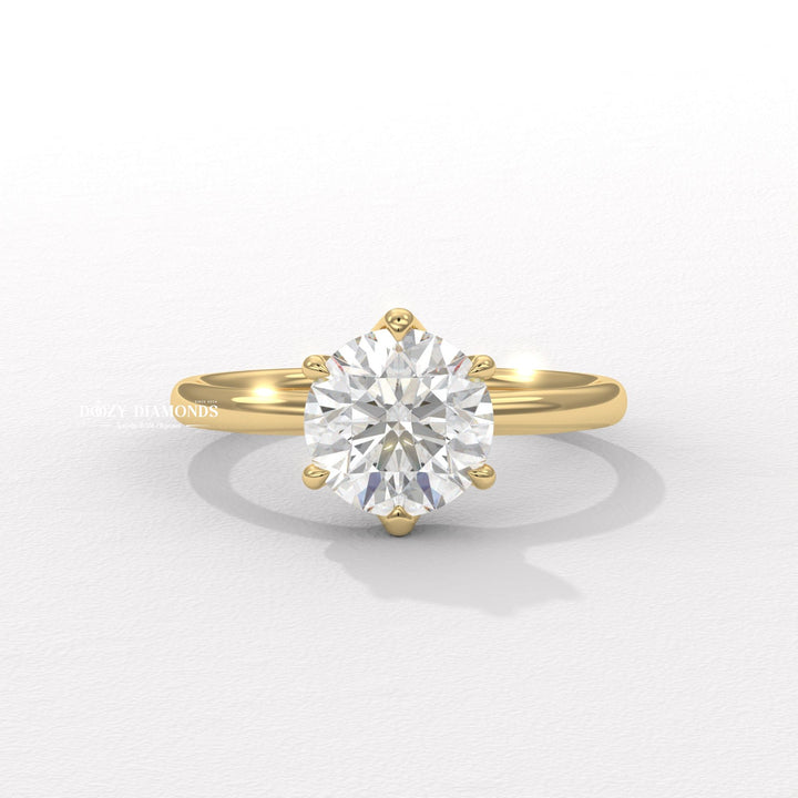 Round Diamond Solitaire Ring
White Gold Engagement Ring
