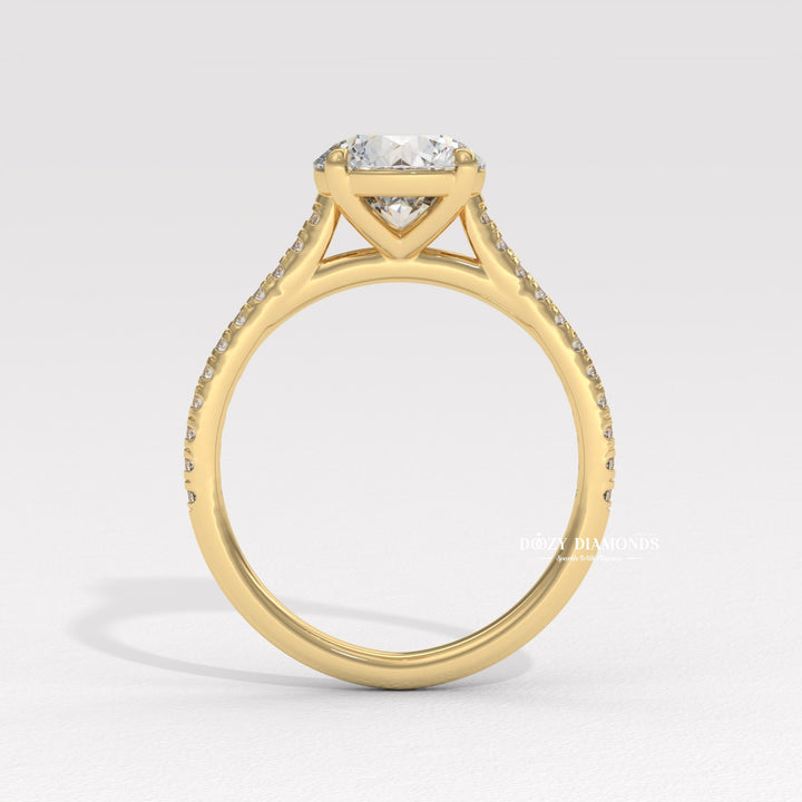 IGI Certified Pave Engagement Ring
Women's IGI Lab Diamond Ring
Certified Lab Diamond Pave Setting