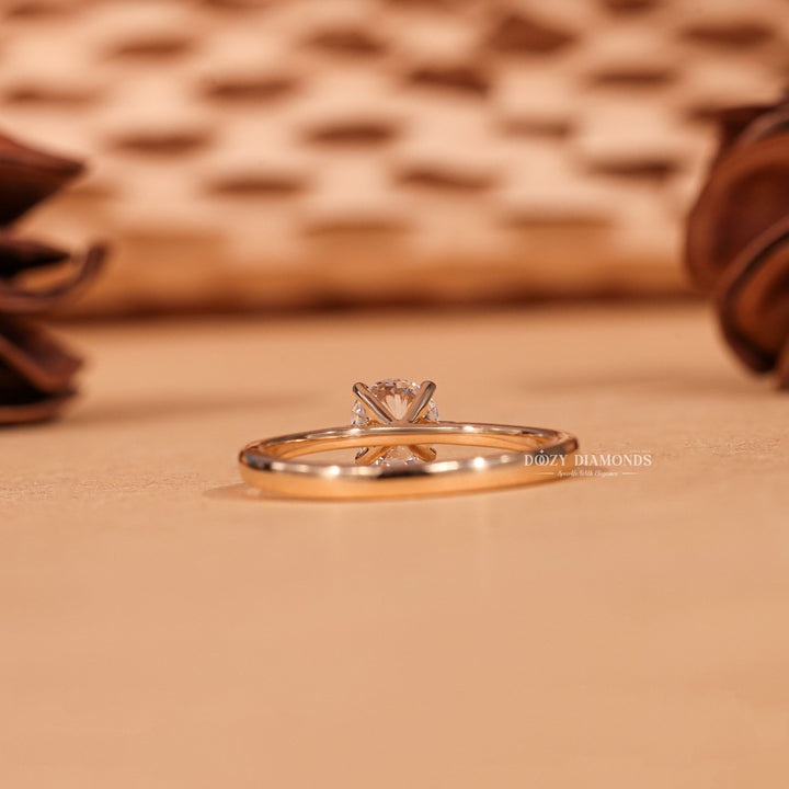 Round halo diamond engagement ring, Round solitaire diamond engagement ring, Round unique diamond engagement ring, Round custom diamond engagement ring, 
