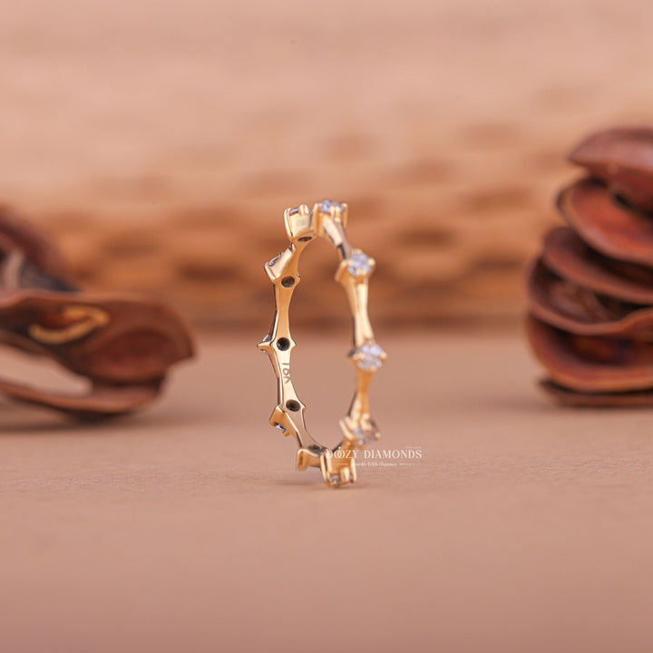 Round diamond band infinity, Round diamond band infinity twist, Round diamond band wedding set, Round diamond band engagement set, Diamond wedding band, Diamond wedding ring,