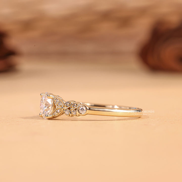 Round whimsical engagement ring, Round glamorous engagement ring, Round sophisticated engagement ring, Round trendy engagement ring, Round fashionable engagement ring, Round ethical engagement ring, 