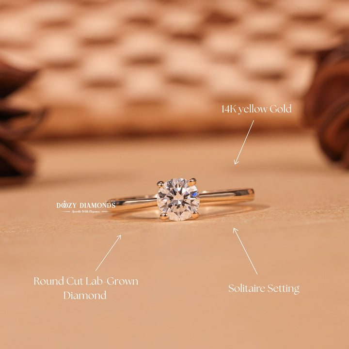 Round made-to-order engagement ring, Round personalized engagement ring, Round exclusive engagement ring, Round engraved engagement ring,