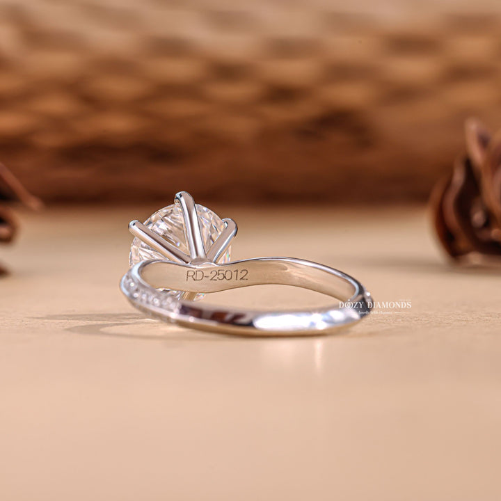 Round custom diamond engagement ring, Round affordable diamond engagement ring, Round luxury diamond engagement ring, Round discount diamond engagement ring, Round designer diamond engagement ring,