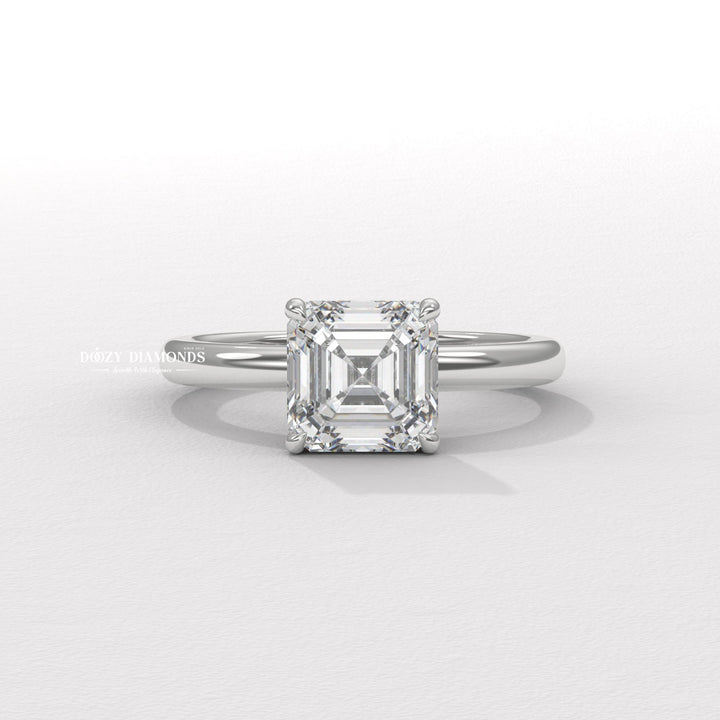 4 carat lab grown diamond
5 carat Asscher diamond
Sparkling lab grown diamond
Conflict free engagement ring