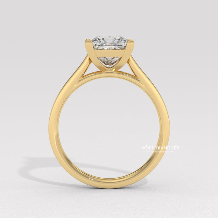 Princess Cut Solitaire Diamond Ring
Sustainable Princess Cut Diamond Ring
Square Cut Lab Diamond Engagement Ring
