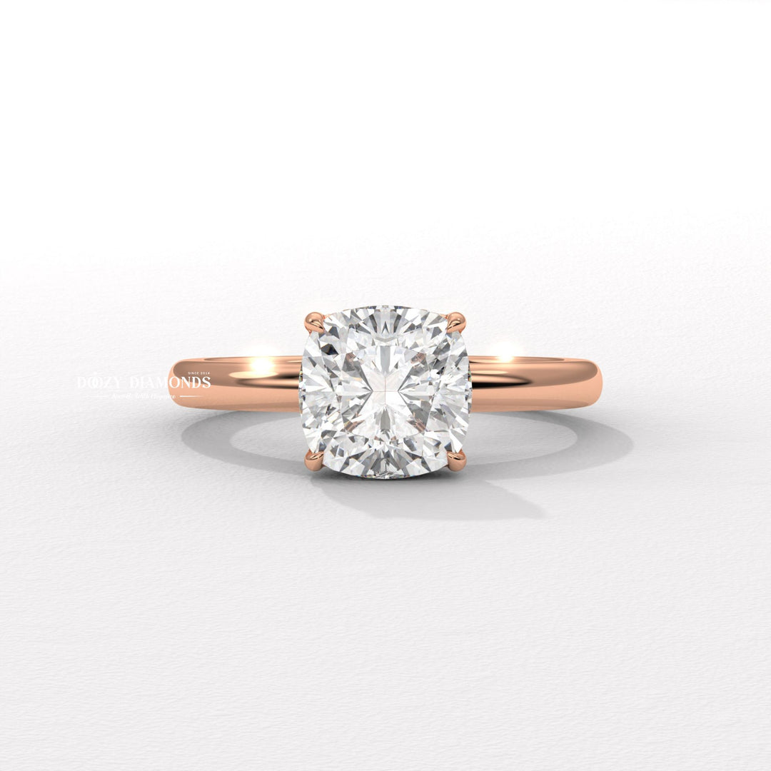 Elongated cushion cut ring
Square cushion diamond ring
VS clarity lab grown diamond
VVS clarity lab grown diamond
