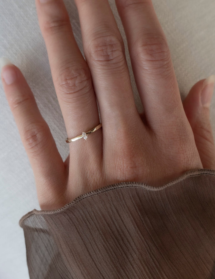 Round Duo Diamond CVD EF/VVS Wedding Band for Her