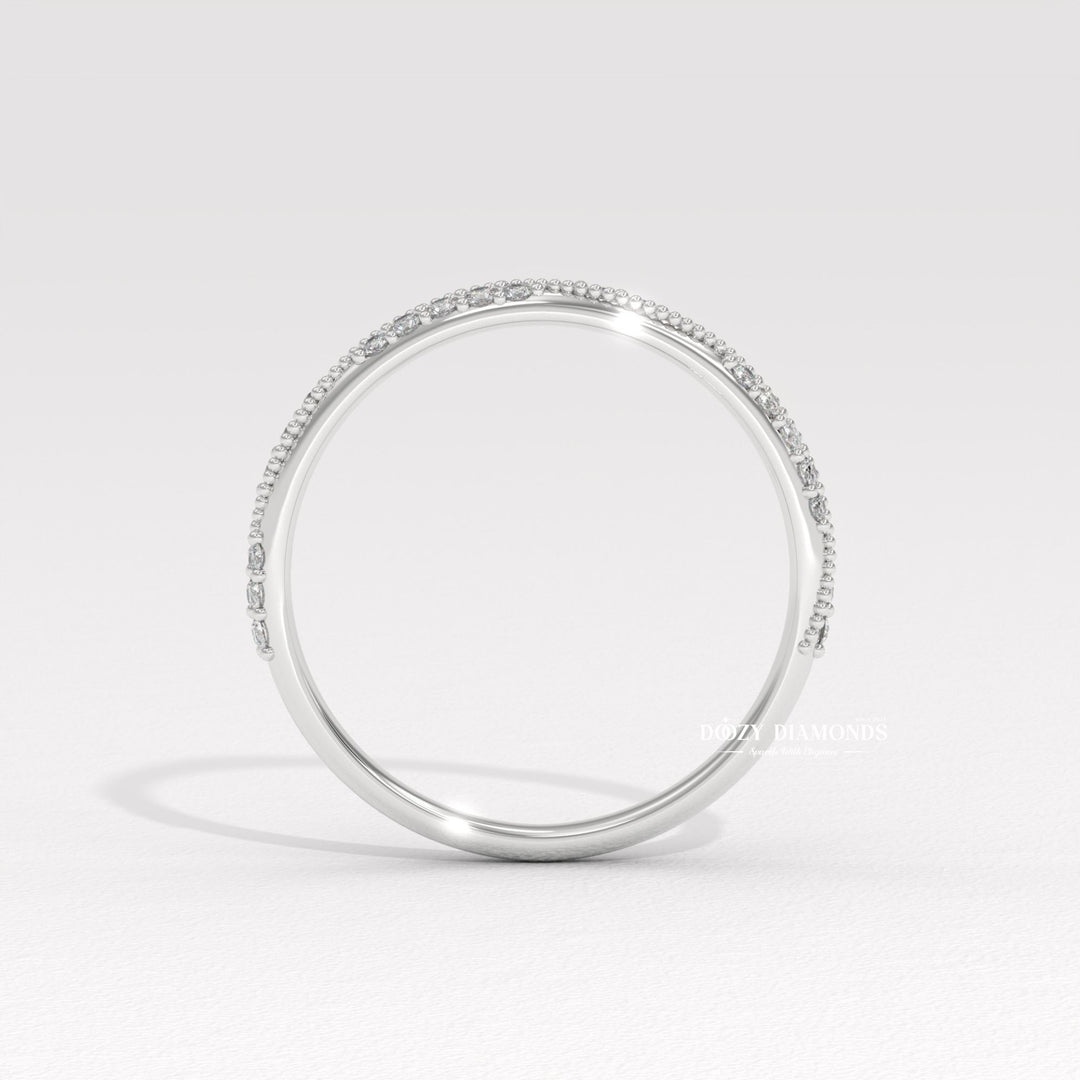 Victorian style ring
Unique bridal band
Sustainable diamond jewelry