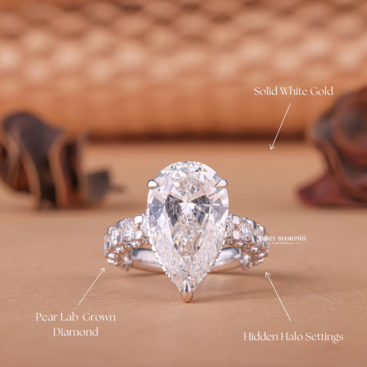 Split shank engagement ring, Pave engagement ring, Channel set engagement ring, Bezel set engagement ring, Tension set engagement ring, Vintage-inspired engagement ring
