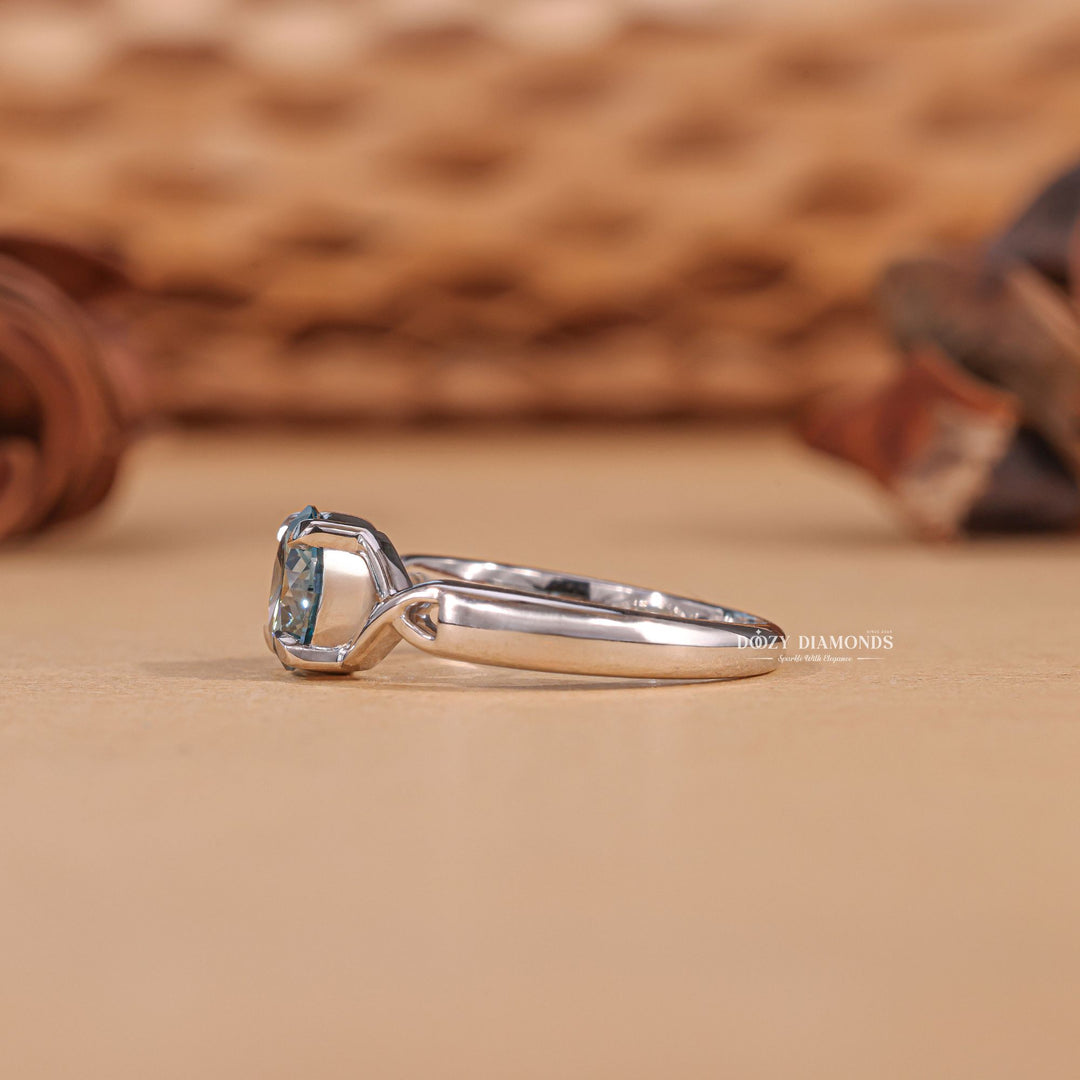 Channel set engagement ring, Bezel set engagement ring, Tension set engagement ring, Vintage-inspired engagement ring, Art deco engagement ring,