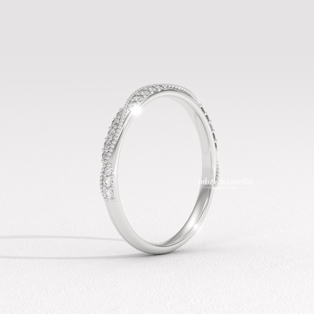 Victorian style ring
Unique bridal band
Sustainable diamond jewelry