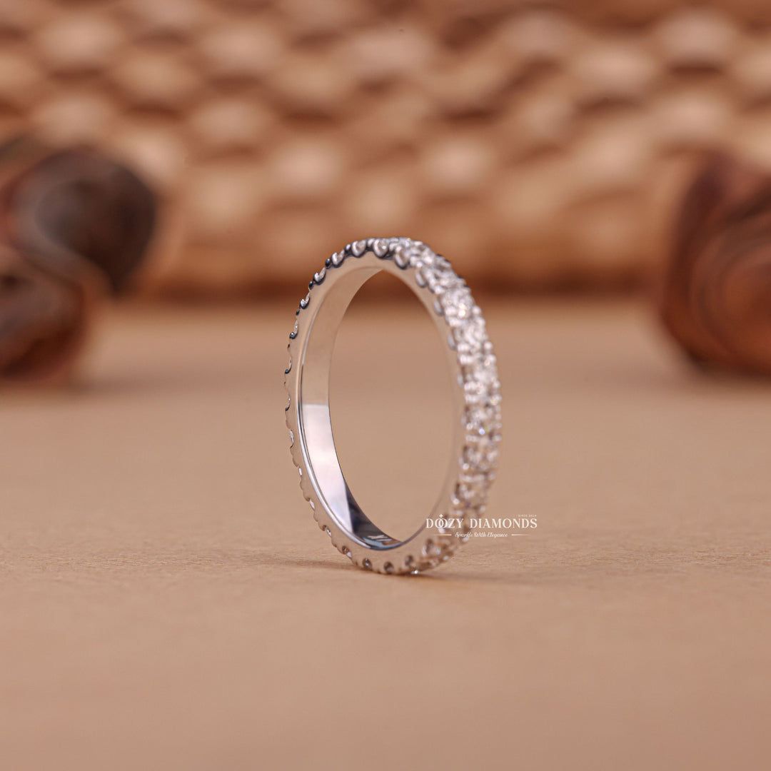 White gold diamond wedding band, Yellow gold diamond wedding band, Rose gold diamond wedding band, Two-tone diamond wedding band