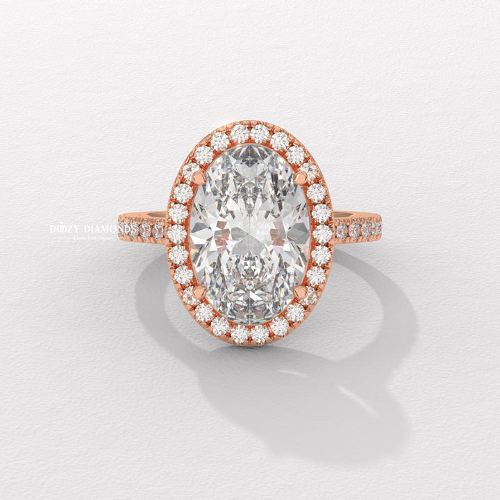 Modern oval engagement ring
Unique oval engagement ring
Elegant engagement ring
Diamond halo setting
Bridal jewelry