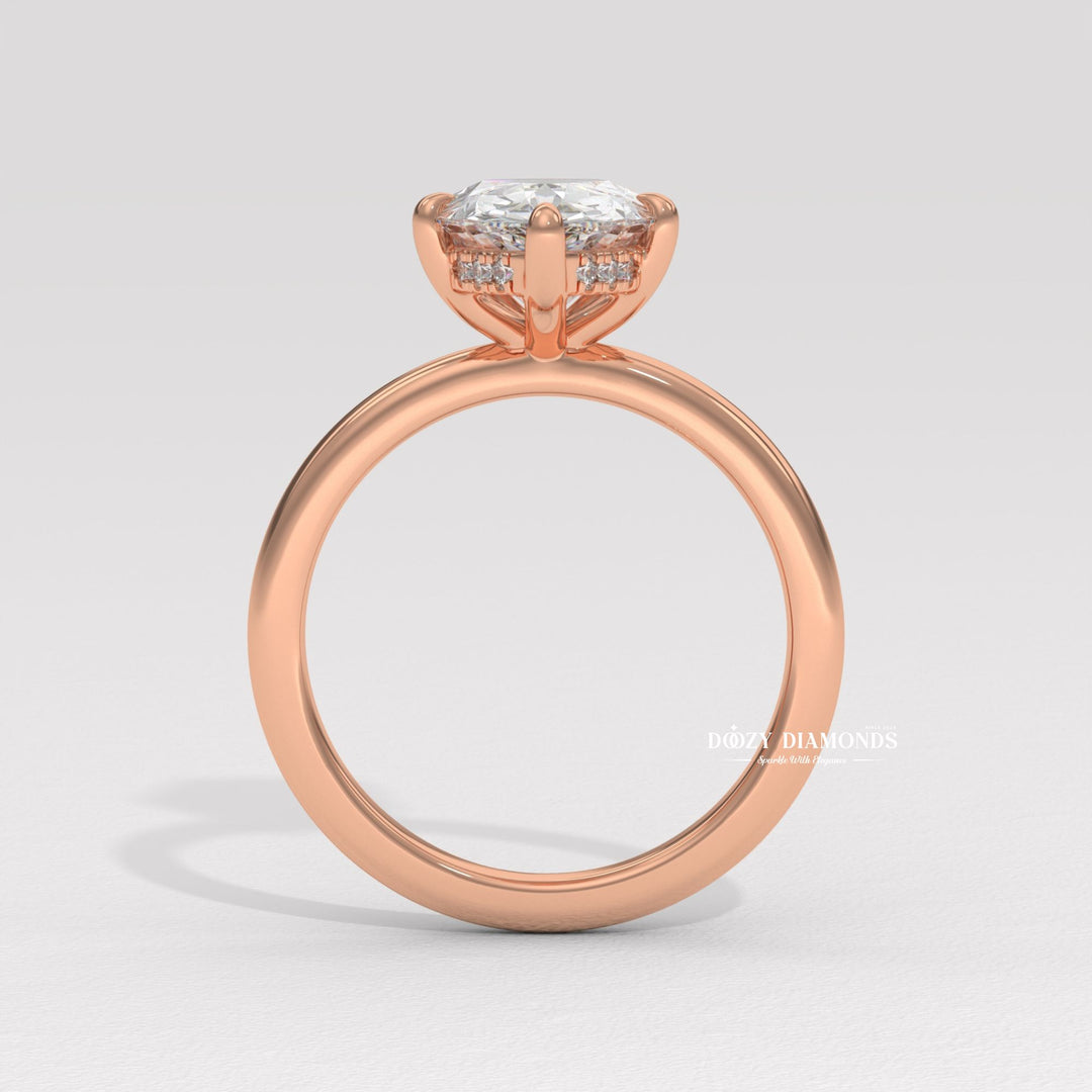 Low profile pear shaped engagement ring
Hidden halo pear diamond ring
Solitaire pear cut diamond ring
Unique pear shaped engagement ring
Platinum pear shaped solitaire ring