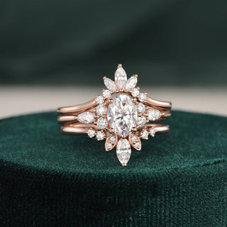 1-0-ct-oval-cut-cluster-art-deco-moissanite-bridal-ring-set