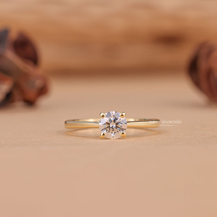 ethical diamond ring, sustainable diamond jewelry, conflict free engagement ring, round cut diamond jewelry, bridal
