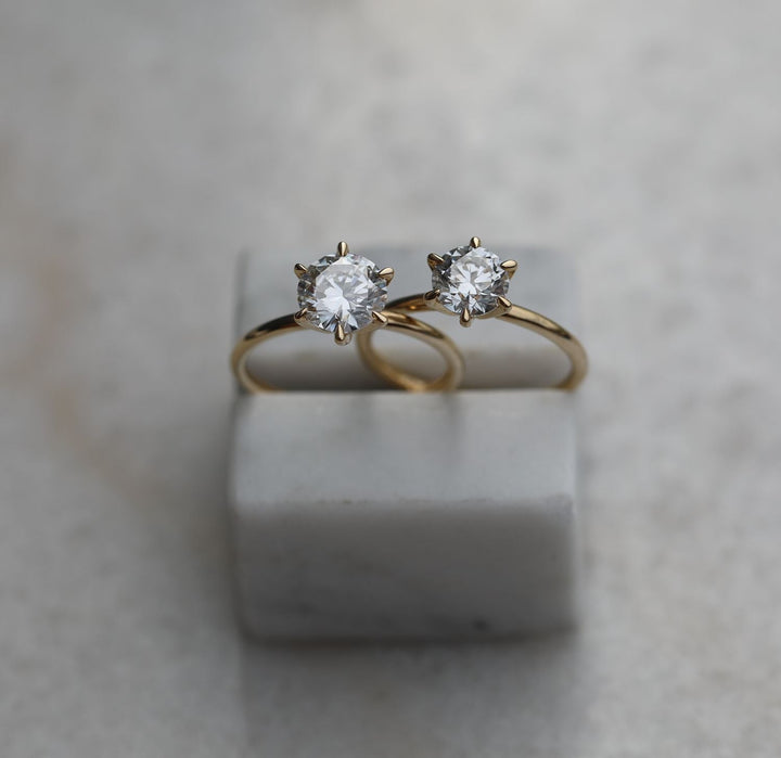 round brilliant diamond ring