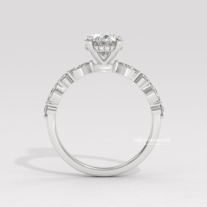 premium lab diamond ring, oval wedding ring, diamond wedding ring, engagement ring gift, luxury bridal jewelry, women’s engagement jewelry, handcrafted diamond ring, fine jewelry