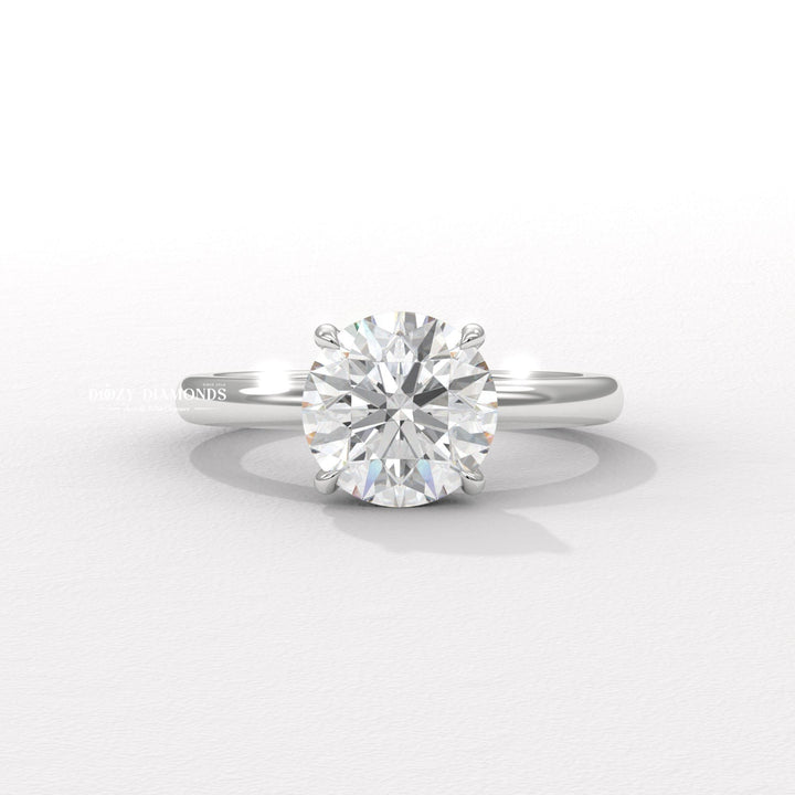 Hidden halo wedding ring
Affordable diamond engagement ring
VVS1 lab grown diamond ring
D-F color lab diamond ring
Petite pave hidden halo ring