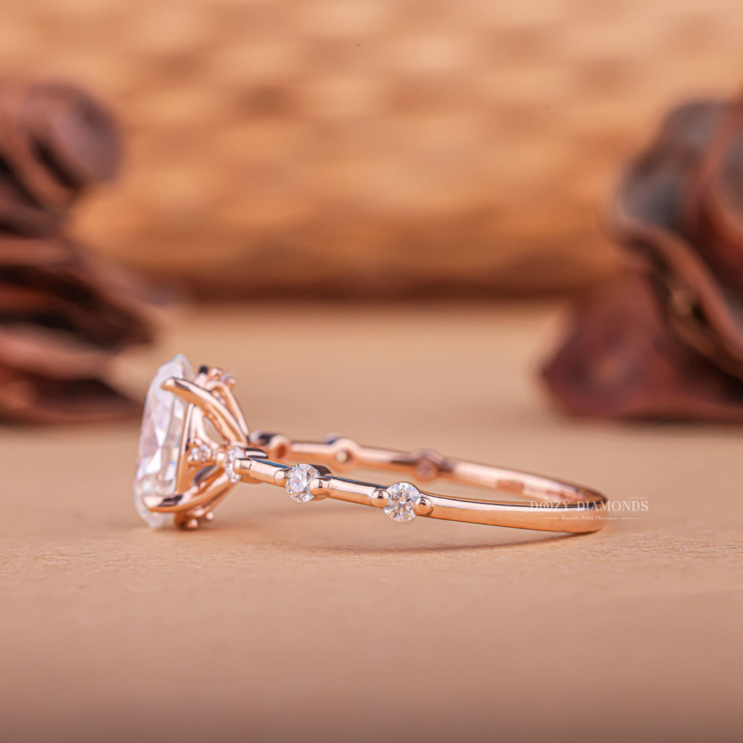 Victorian engagement ring, Edwardian engagement ring, Contemporary engagement ring, Nature-inspired engagement ring, Unique engagement ring, Custom engagement ring, 