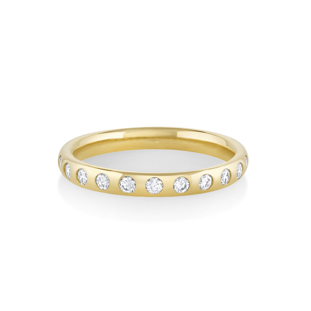 Round Diamond CVD EF/VVS Flush Set Eternity Wedding Band