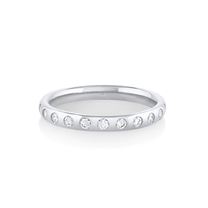 Round Diamond CVD EF/VVS Flush Set Eternity Wedding Band