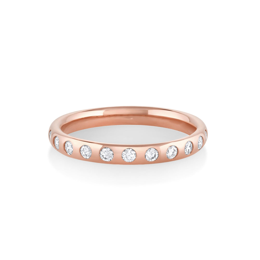 Round Diamond CVD EF/VVS Flush Set Eternity Wedding Band