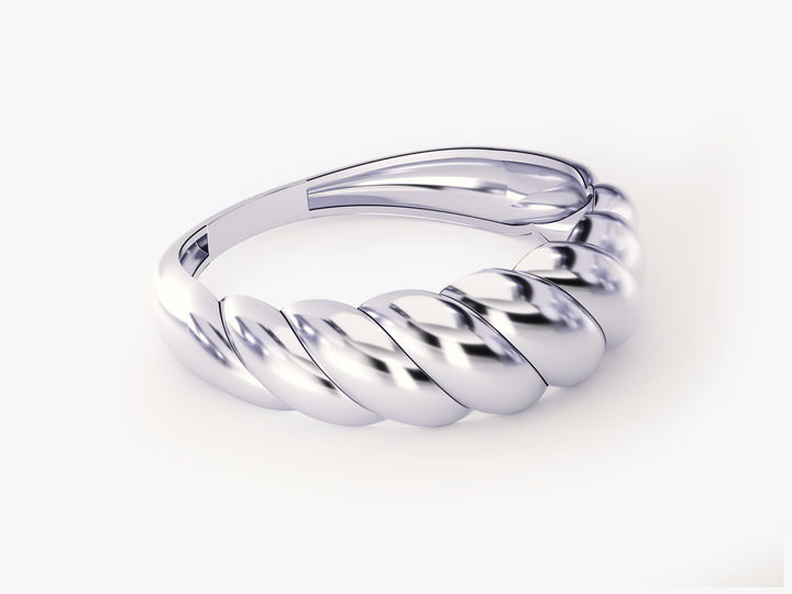 Croissant Ring For Women Anniversary Gift