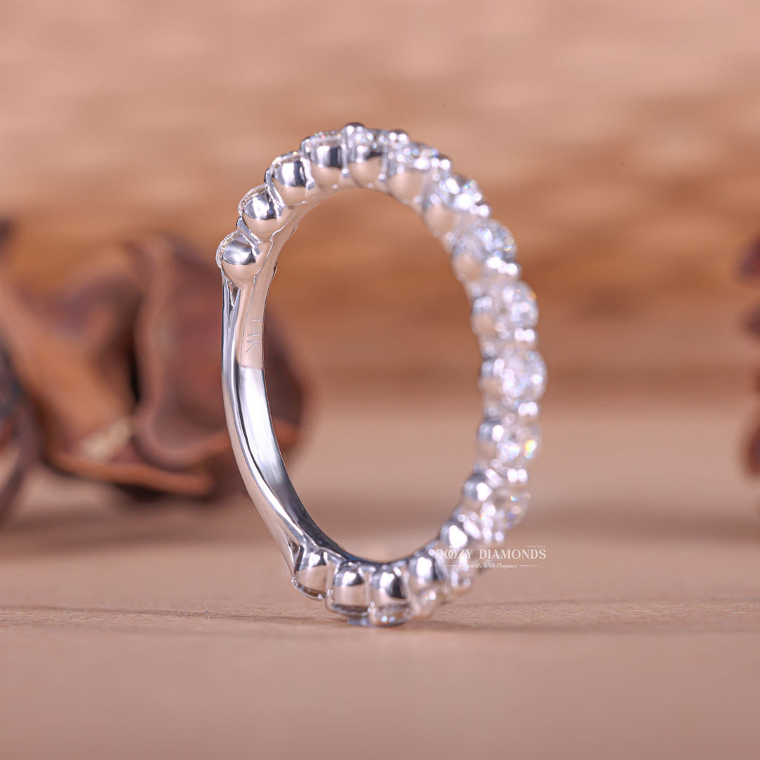 White gold diamond wedding band, Yellow gold diamond wedding band, Rose gold diamond wedding band, Two-tone diamond wedding band, Certified diamond wedding band,