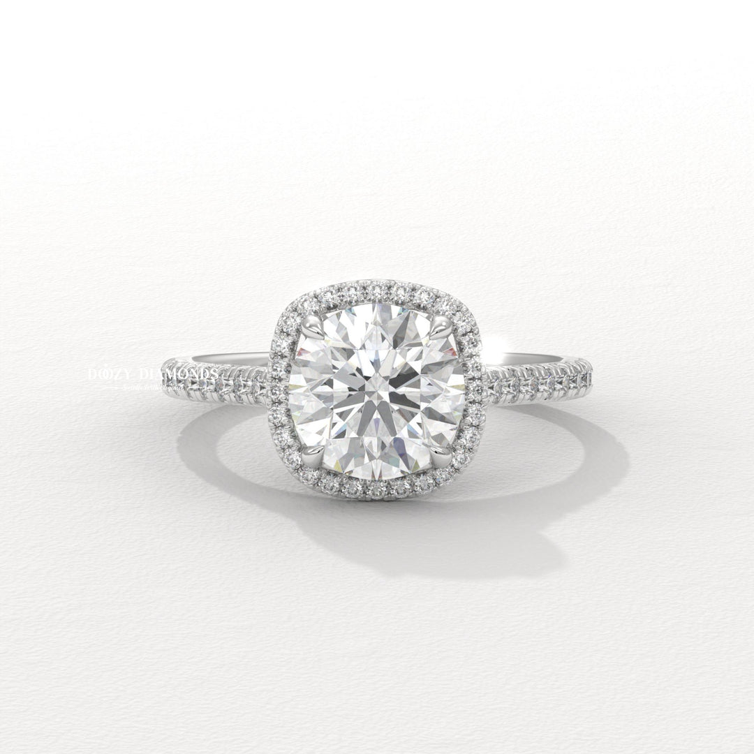 Diamond halo setting
Bridal jewelry
Statement ring
Elegant engagement ring
