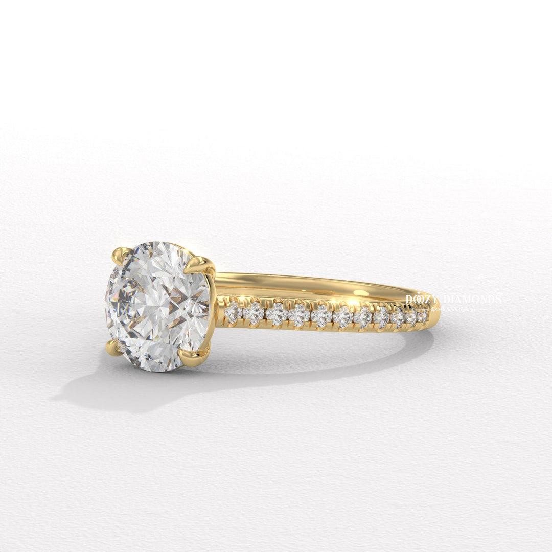Round Lab Grown Diamond Ring Certified
IGI Certified Pave Engagement Ring
Women's IGI Lab Diamond Ring
