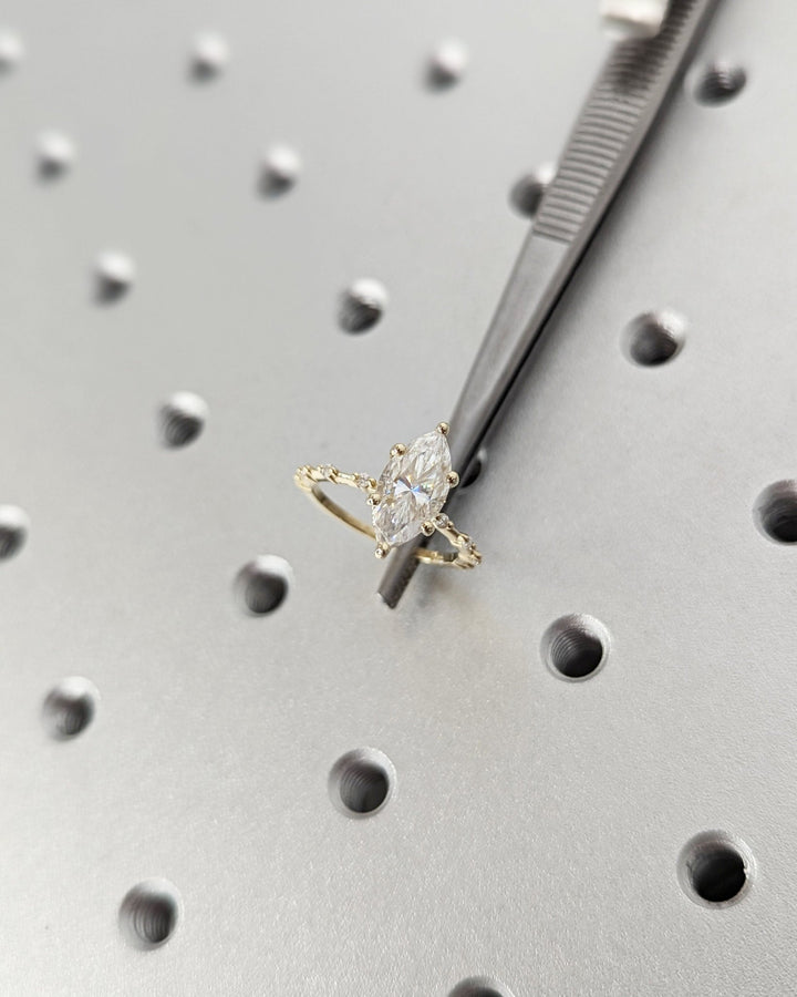 Sustainable lab grown diamond engagement ring for her