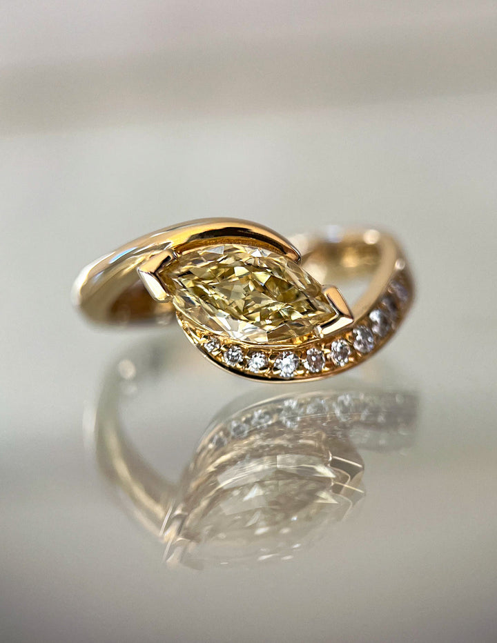 Marquise side stone engagement ring, Marquise cathedral engagement ring, Marquise bezel engagement ring, Marquise tension set engagement ring, Marquise split shank engagement ring, Marquise channel set engagement ring, Marquise swirl engagement ring, 