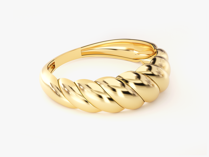 Croissant Ring For Women Anniversary Gift
