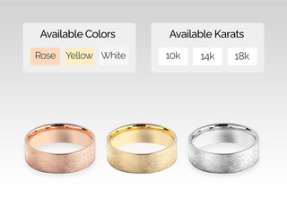 6.0mm Flat Wedding Band with Ice Matte Finish